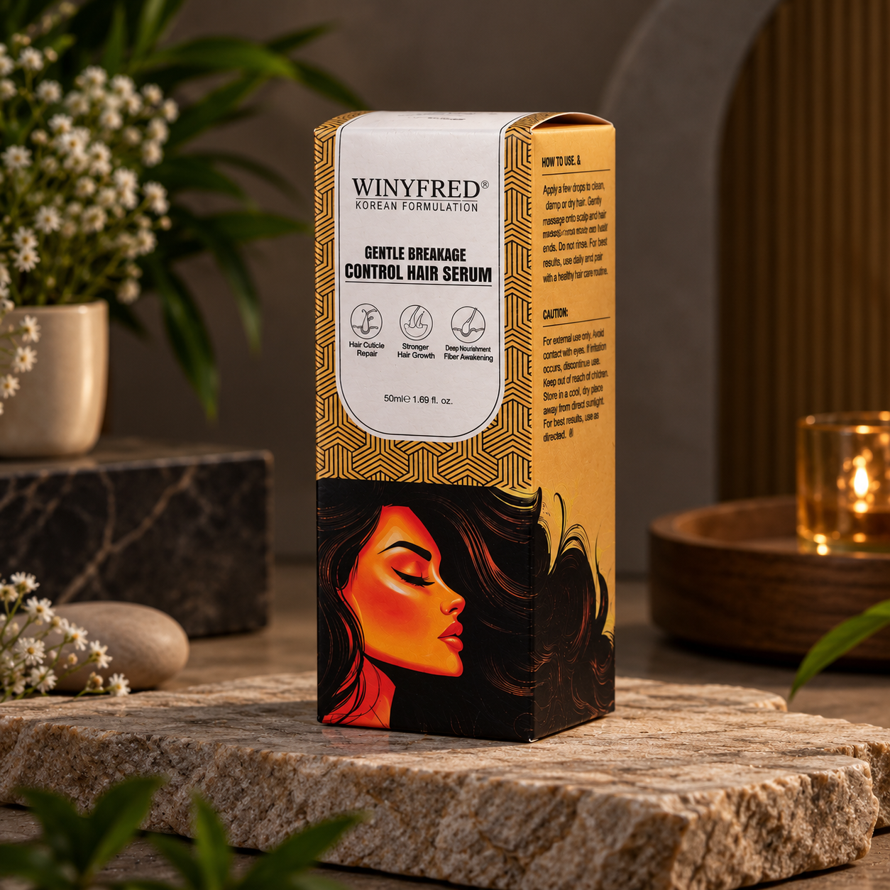 WINYFRED Gentle Breakage Control Hair Serum – Korean Formulation