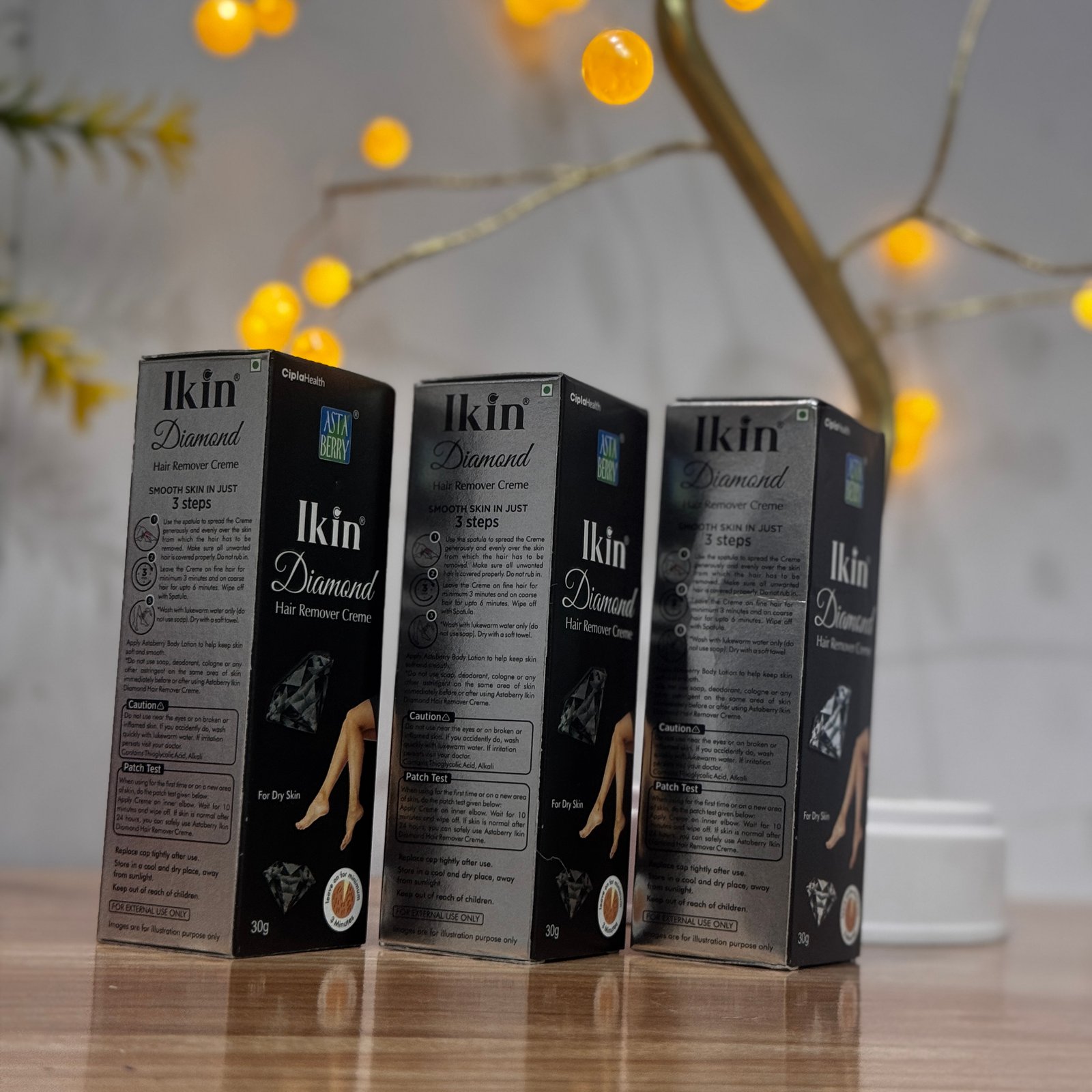 Ikin Diamond Hair Remover Cream – 30 g, Pack of 3 combo