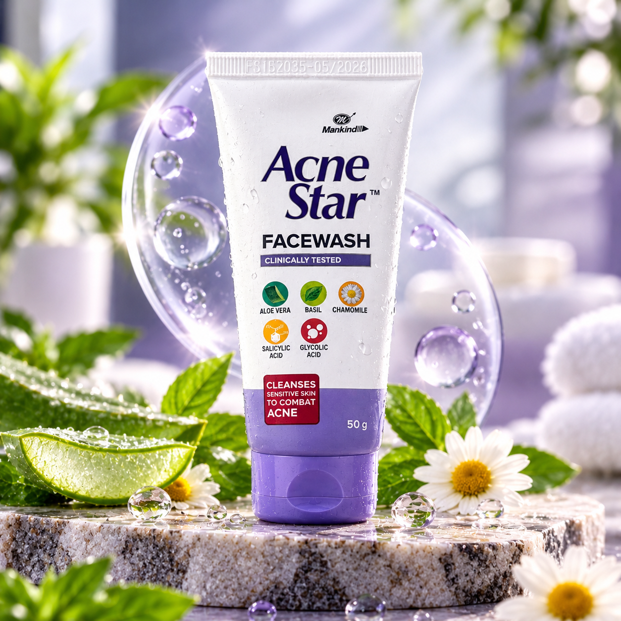 Acnestar - Tube of 50g Facewash