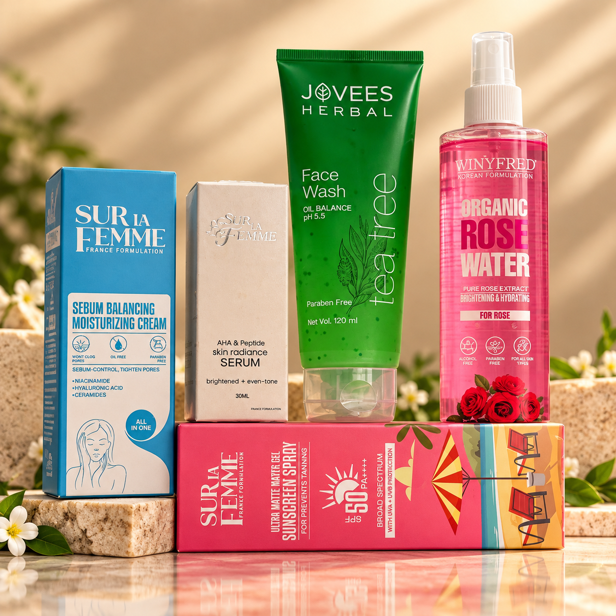 5-product complete skincare combo for Men & Women