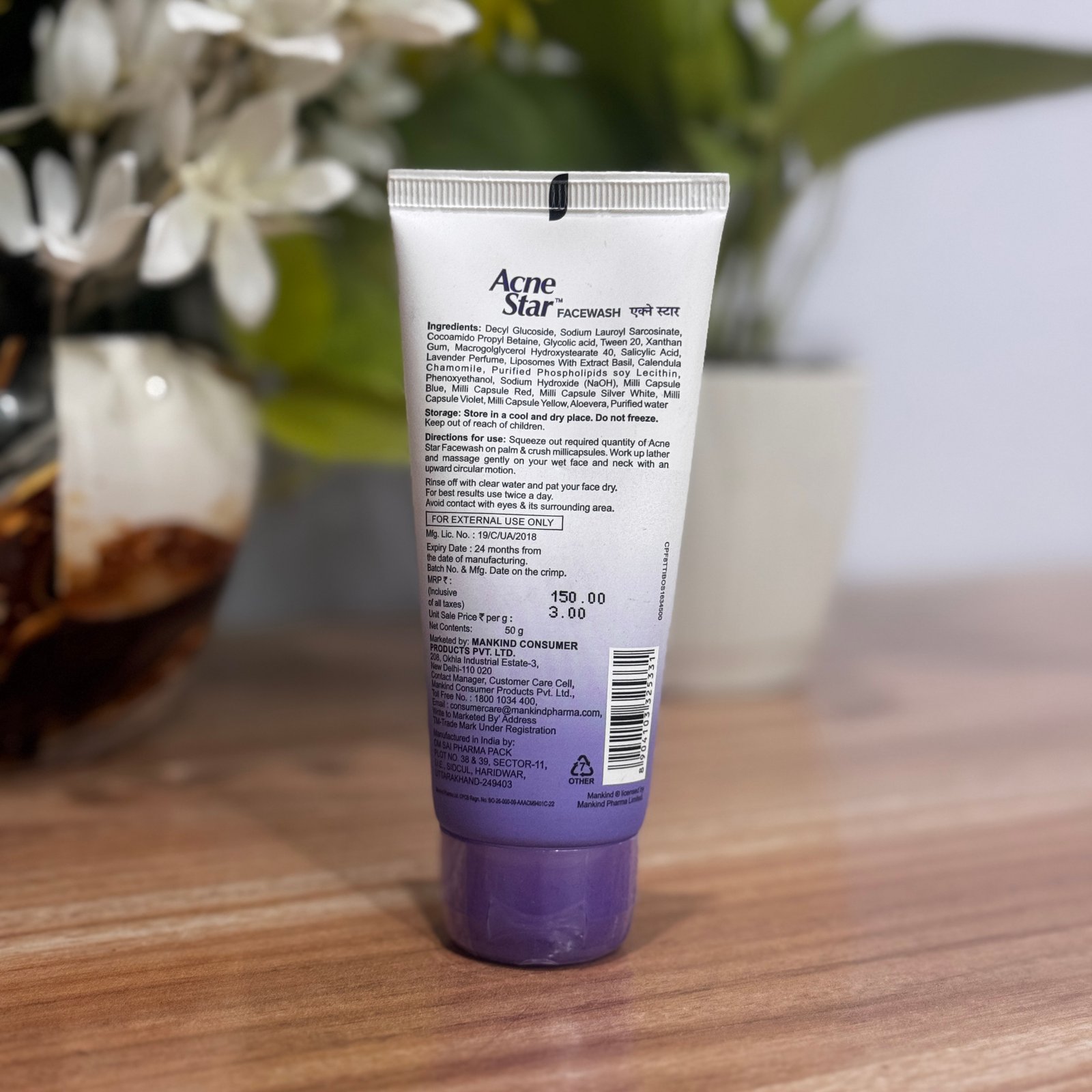 Acnestar - Tube of 50g Facewash
