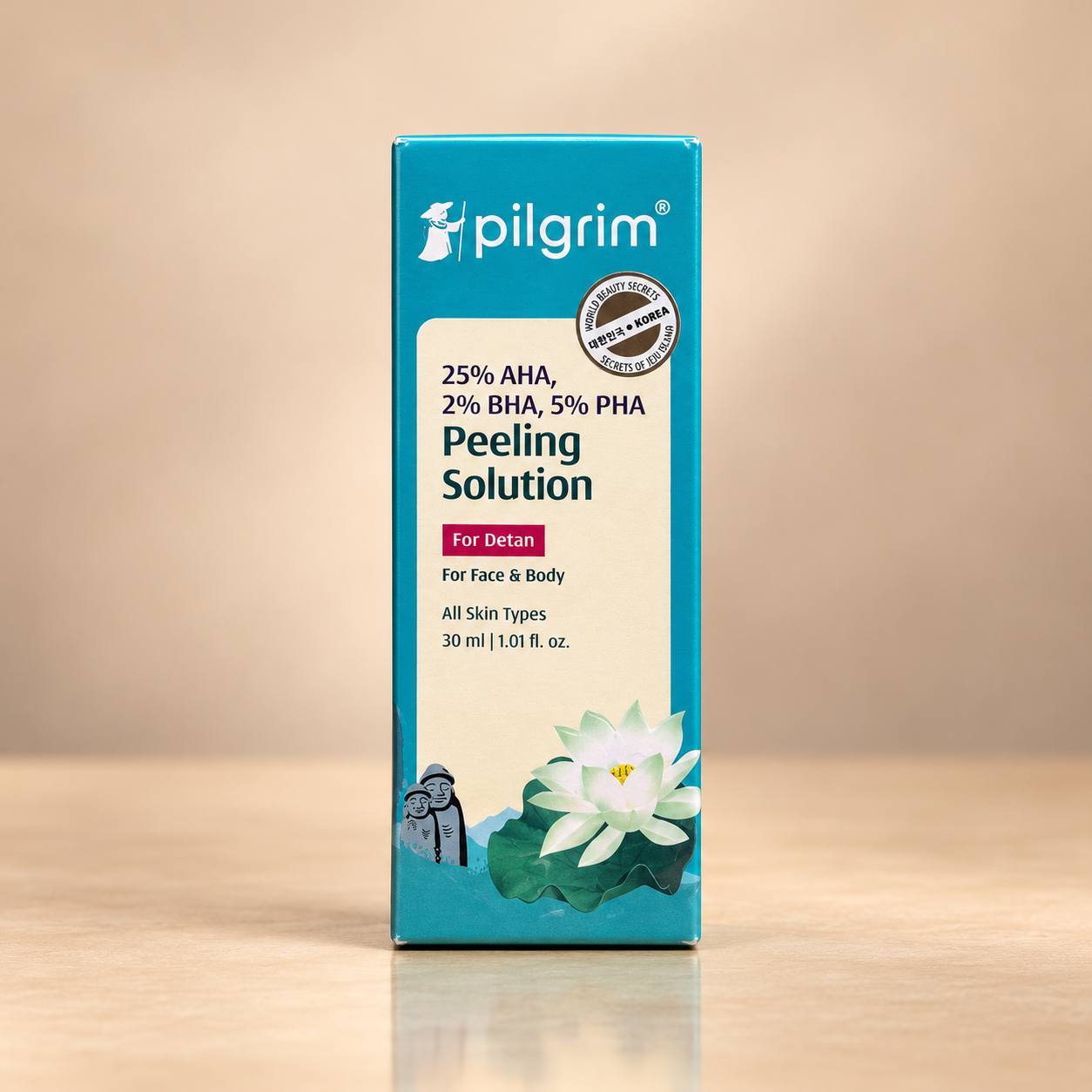 Pilgrim 25% AHA + 2% BHA + 5% PHA Peeling Solution – 30 ml