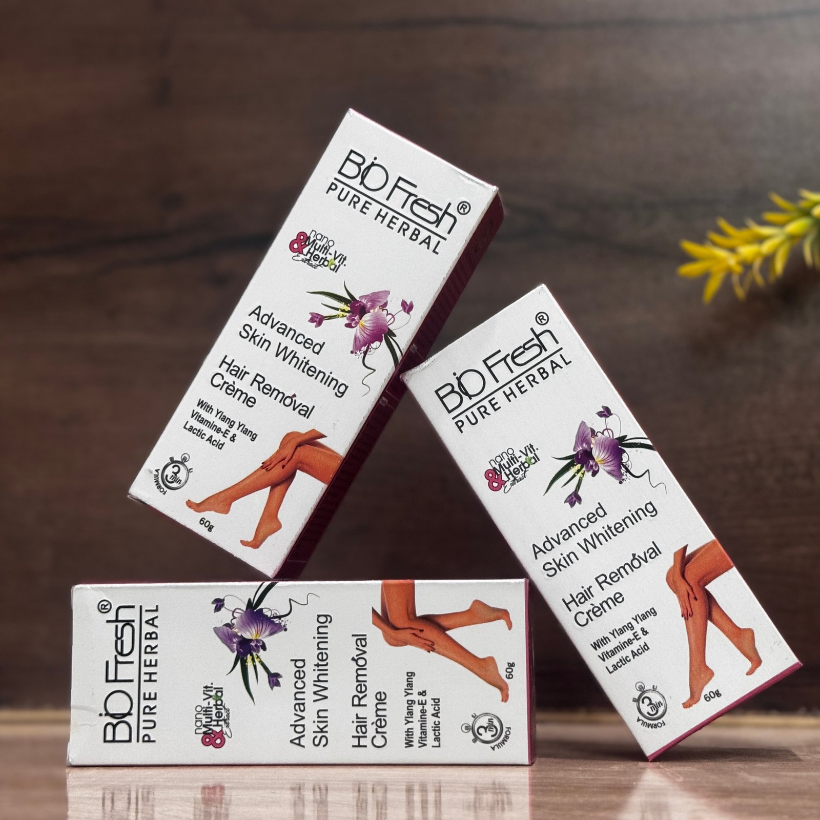 BIOFRESH Herbals Hair Removal Cream for Women – 60 g, Pack of 3 combo