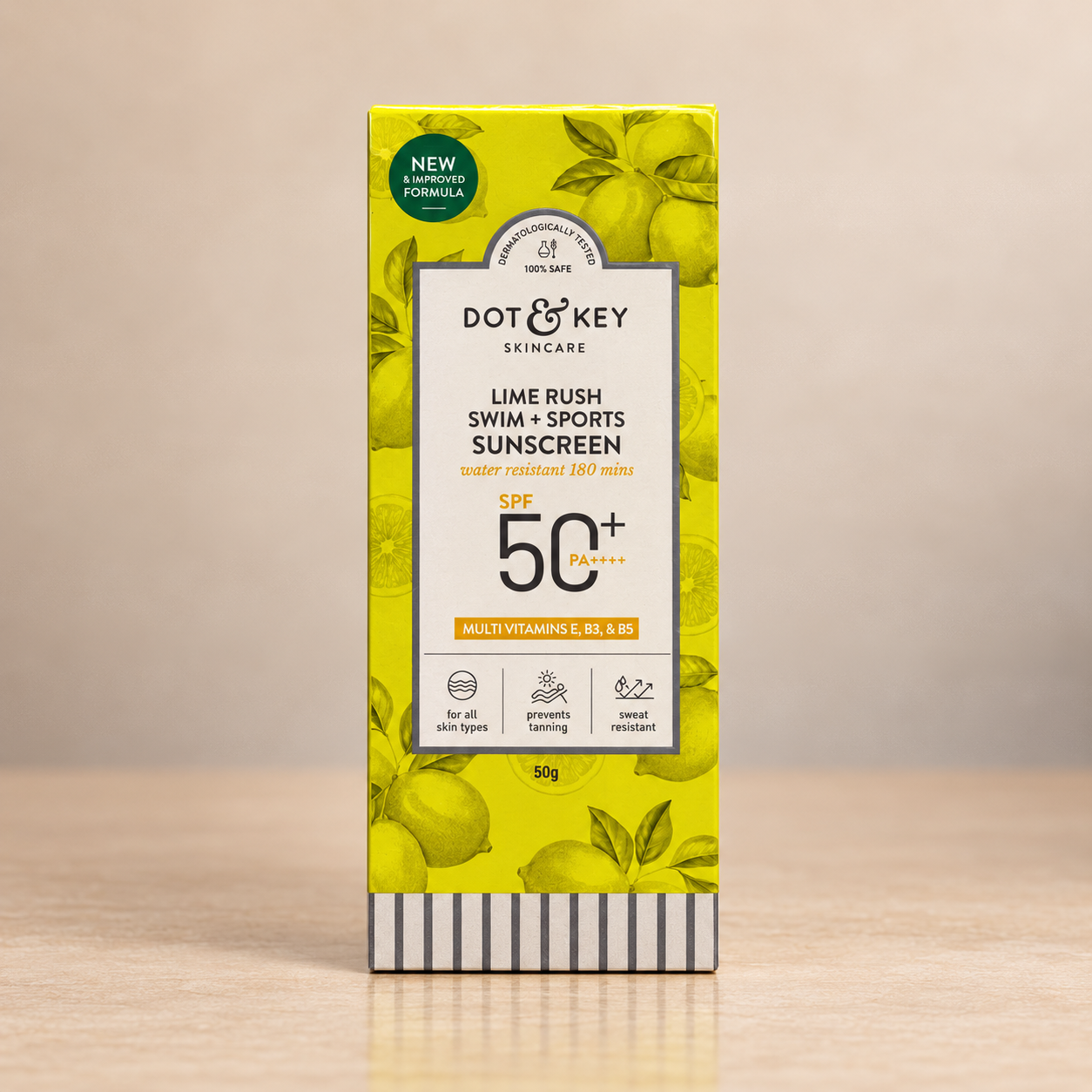 Dot & Key Lime Rush Swim + Sports Sunscreen SPF 50+ PA++++ – 50 g