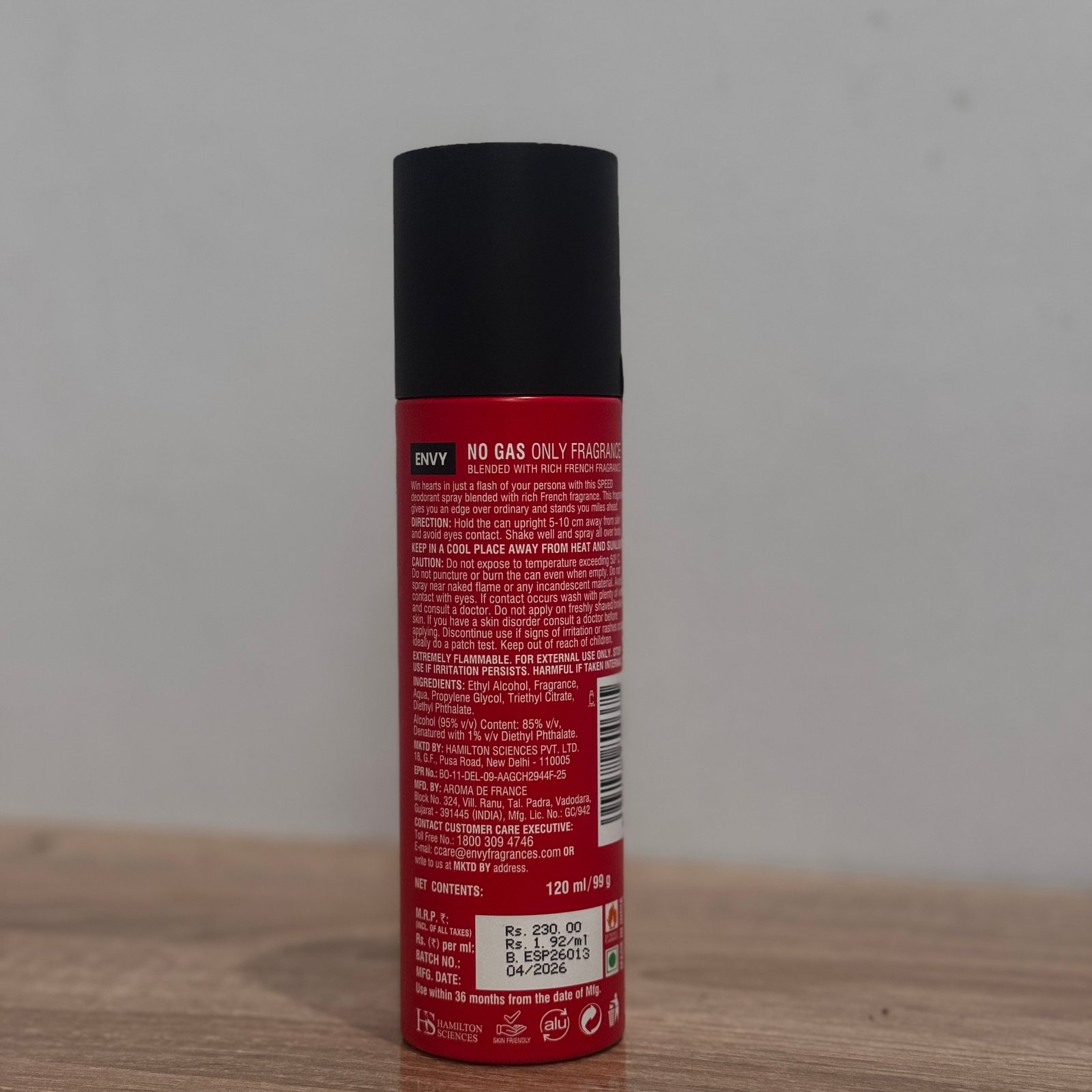 Envy Speed Perfume Deodorant Spray
