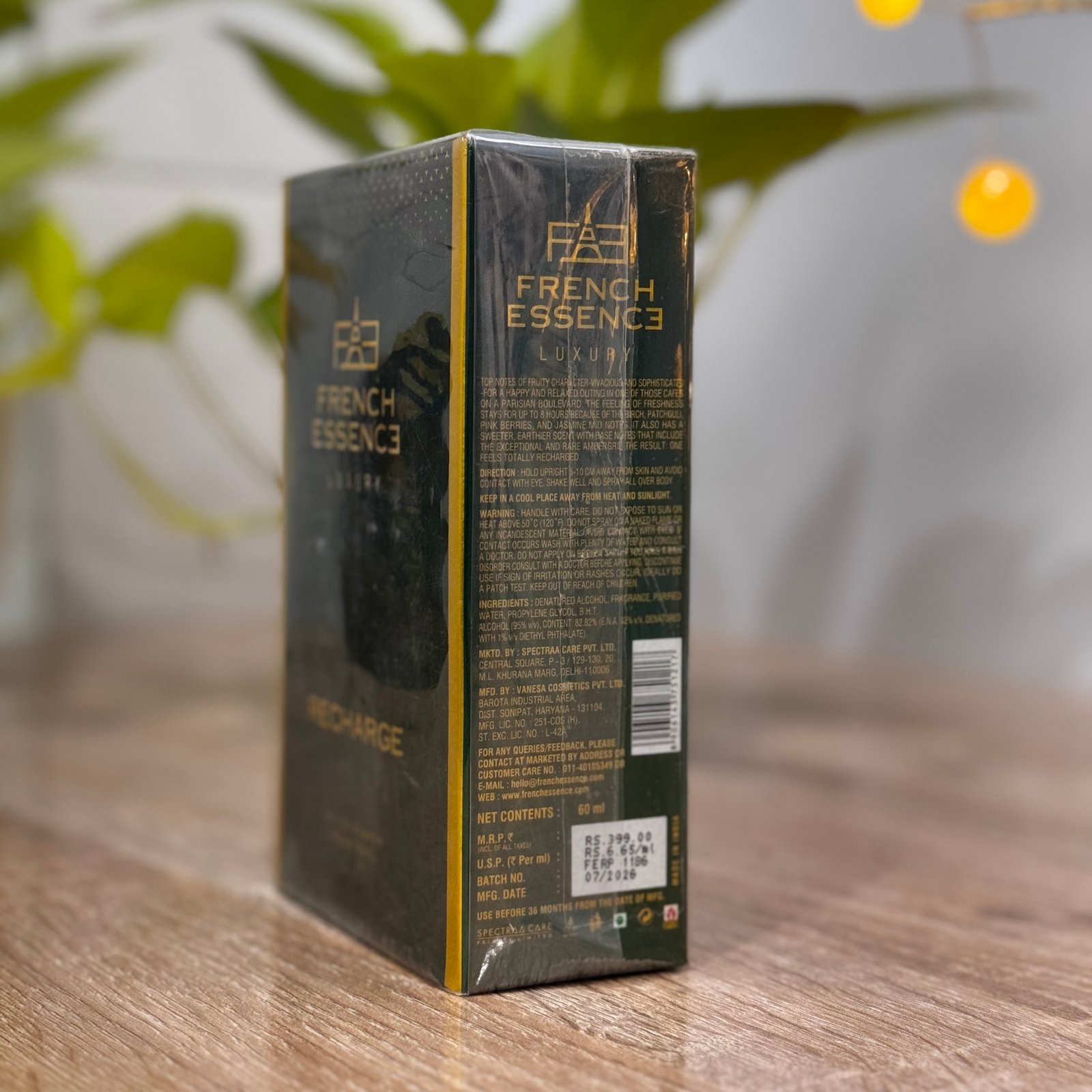 French Essence Recharge Premium Perfume for Men