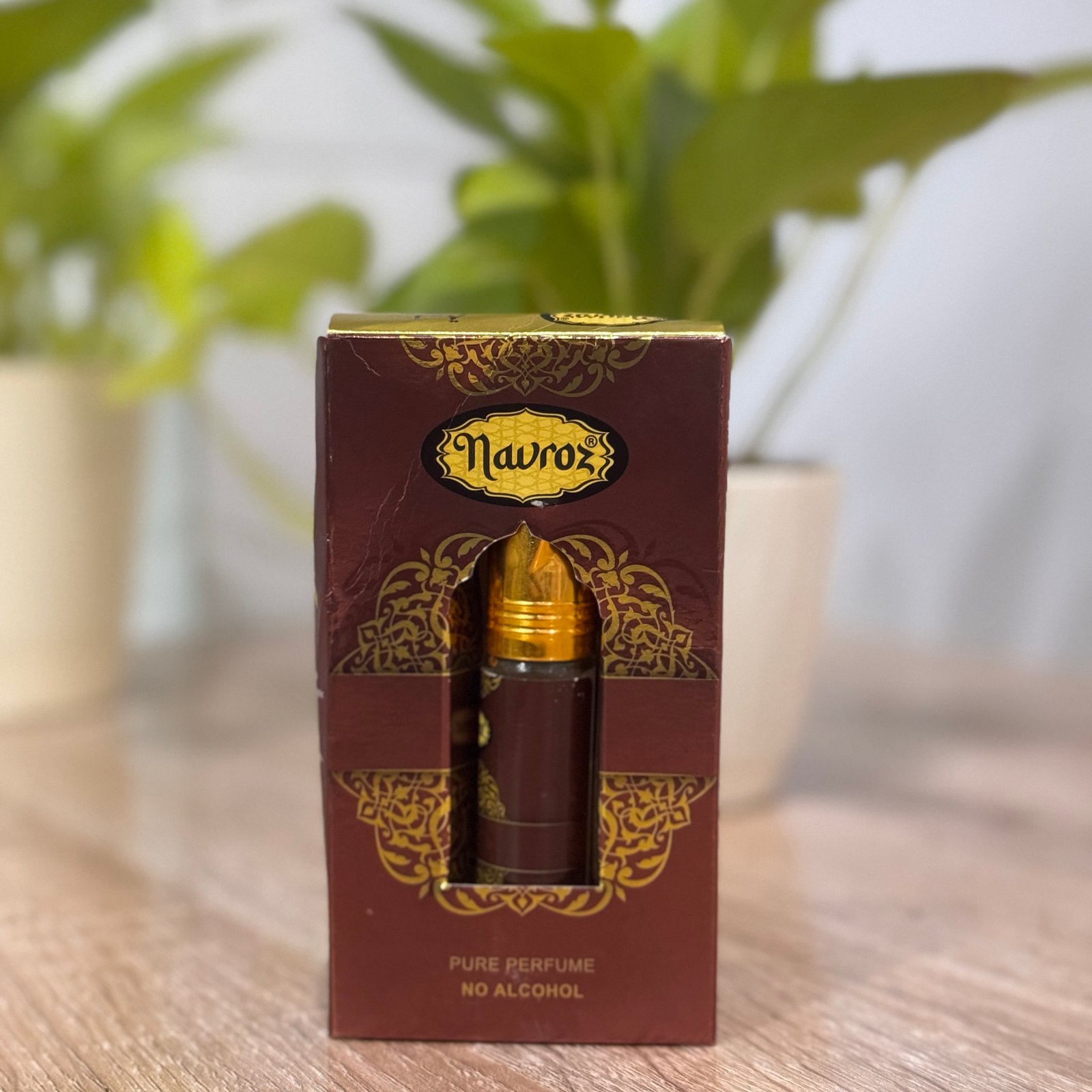 Navroz Pure Perfume Attar No Alcohol 2 x 8 ml Musk Rose & White Oud