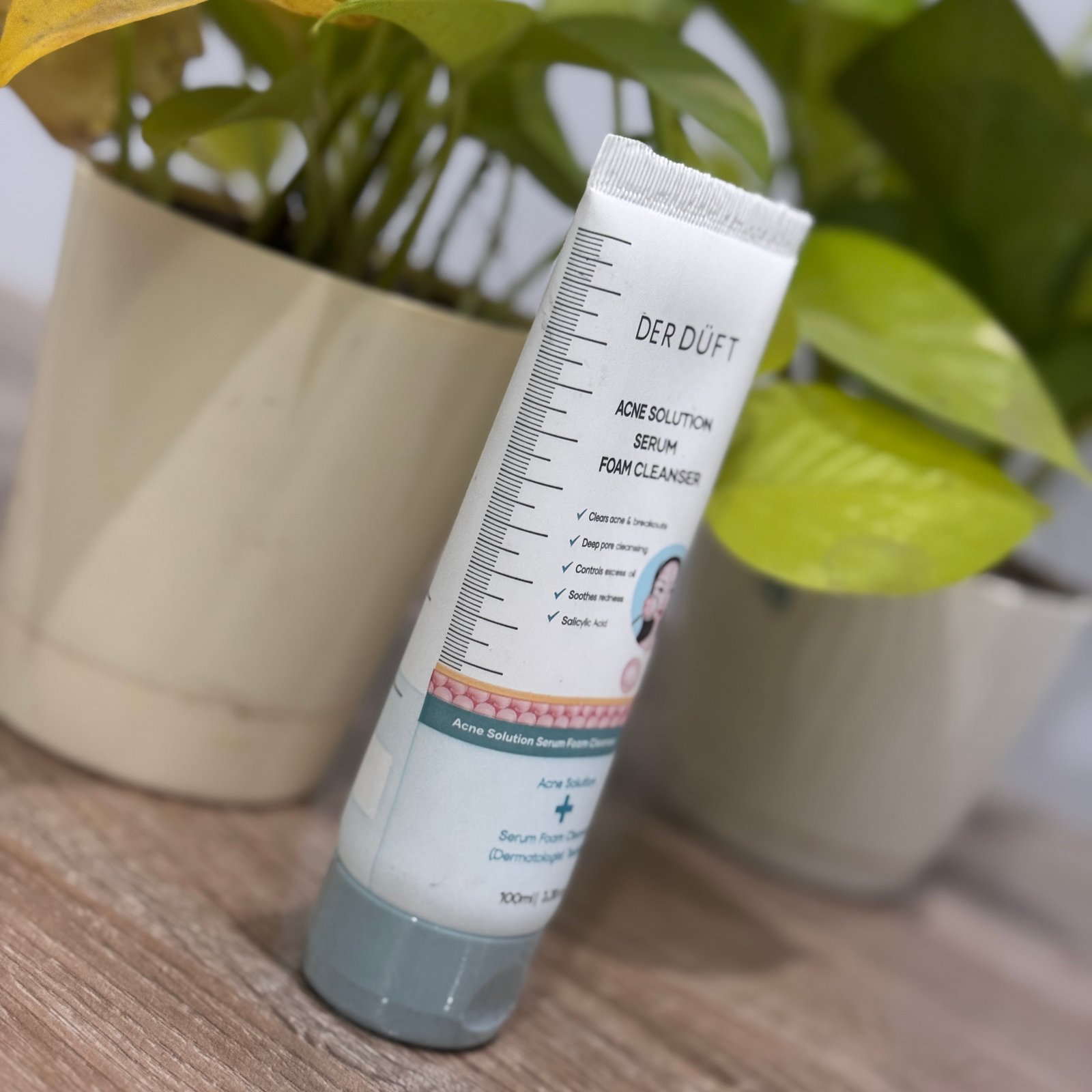 DER DRAFT Acne Solution Serum Foam Cleanser – 100 ml