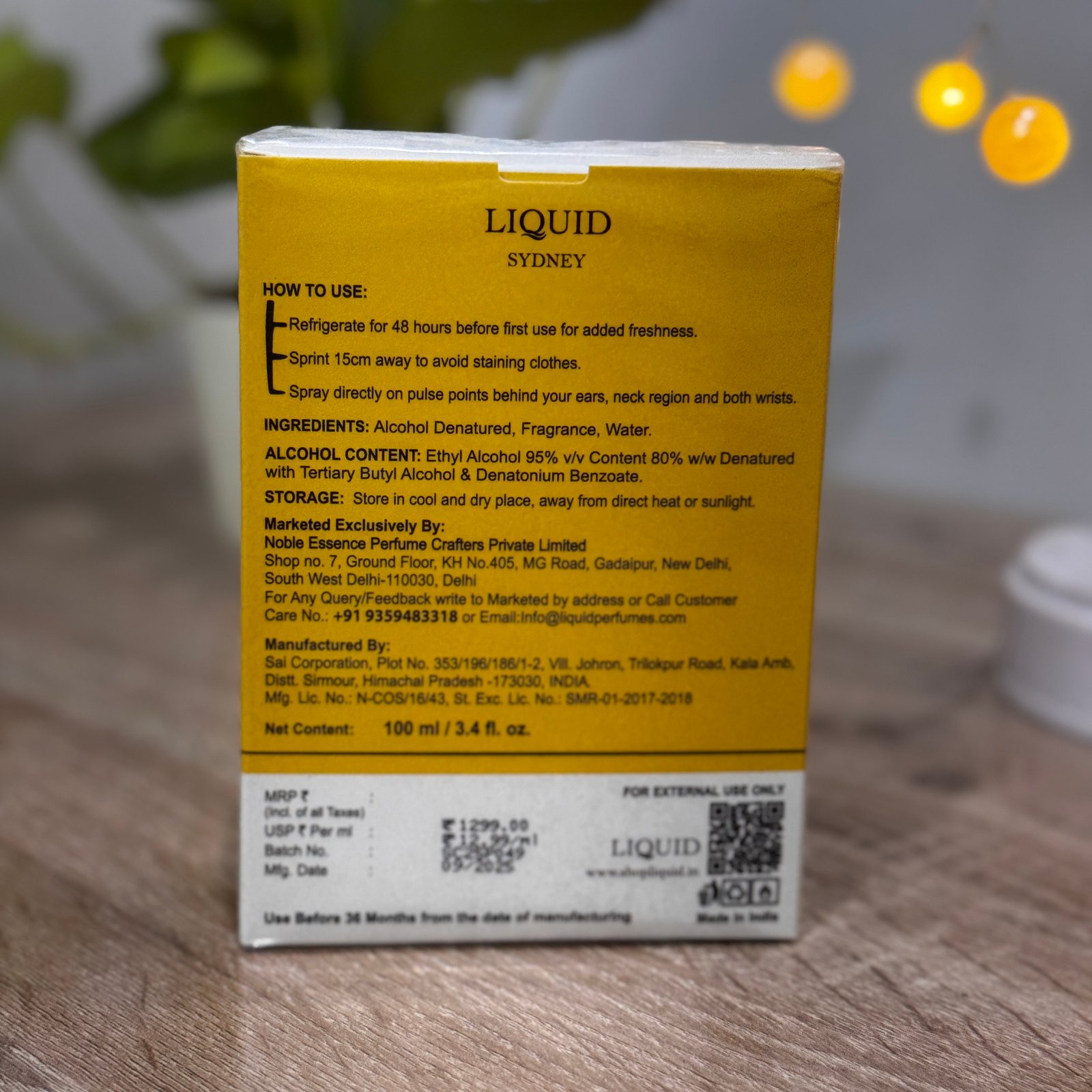 Liquid Luxury Sydney Eau De Parfum – 100 ml