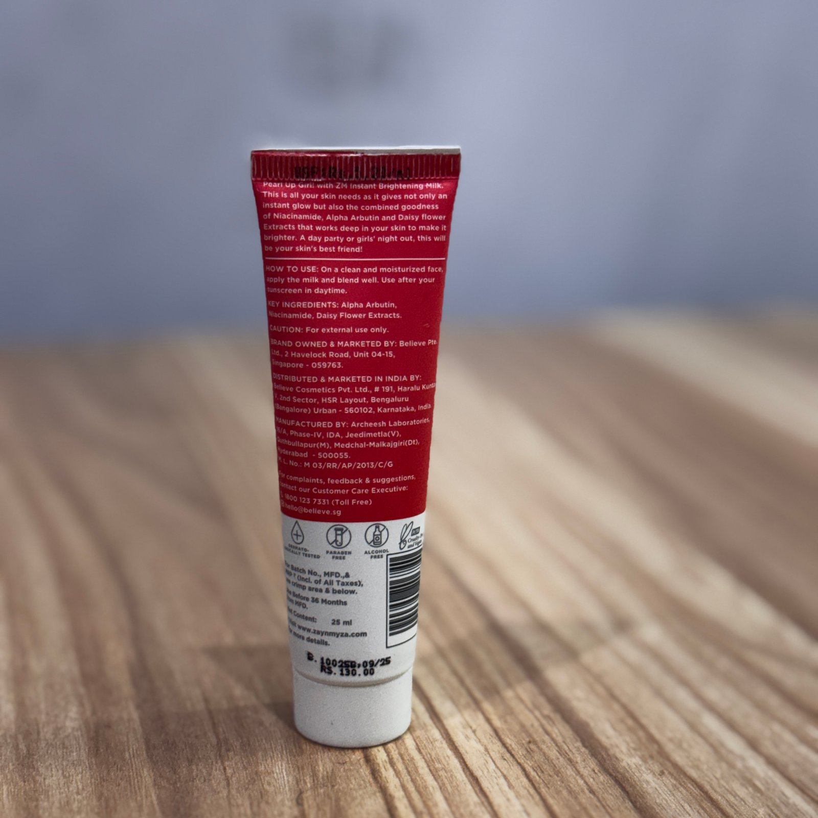 ZM Pearly Glow Instant Brightening Milk