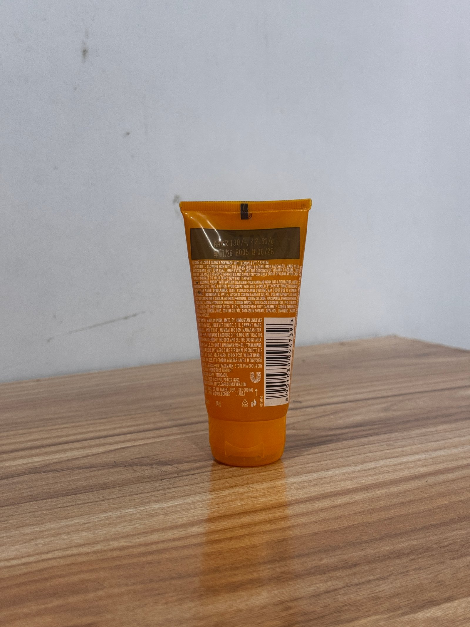 Lakme Blush & Glow Lemon Freshness Gel Face Wash with Lemon Extracts|| 50 g
