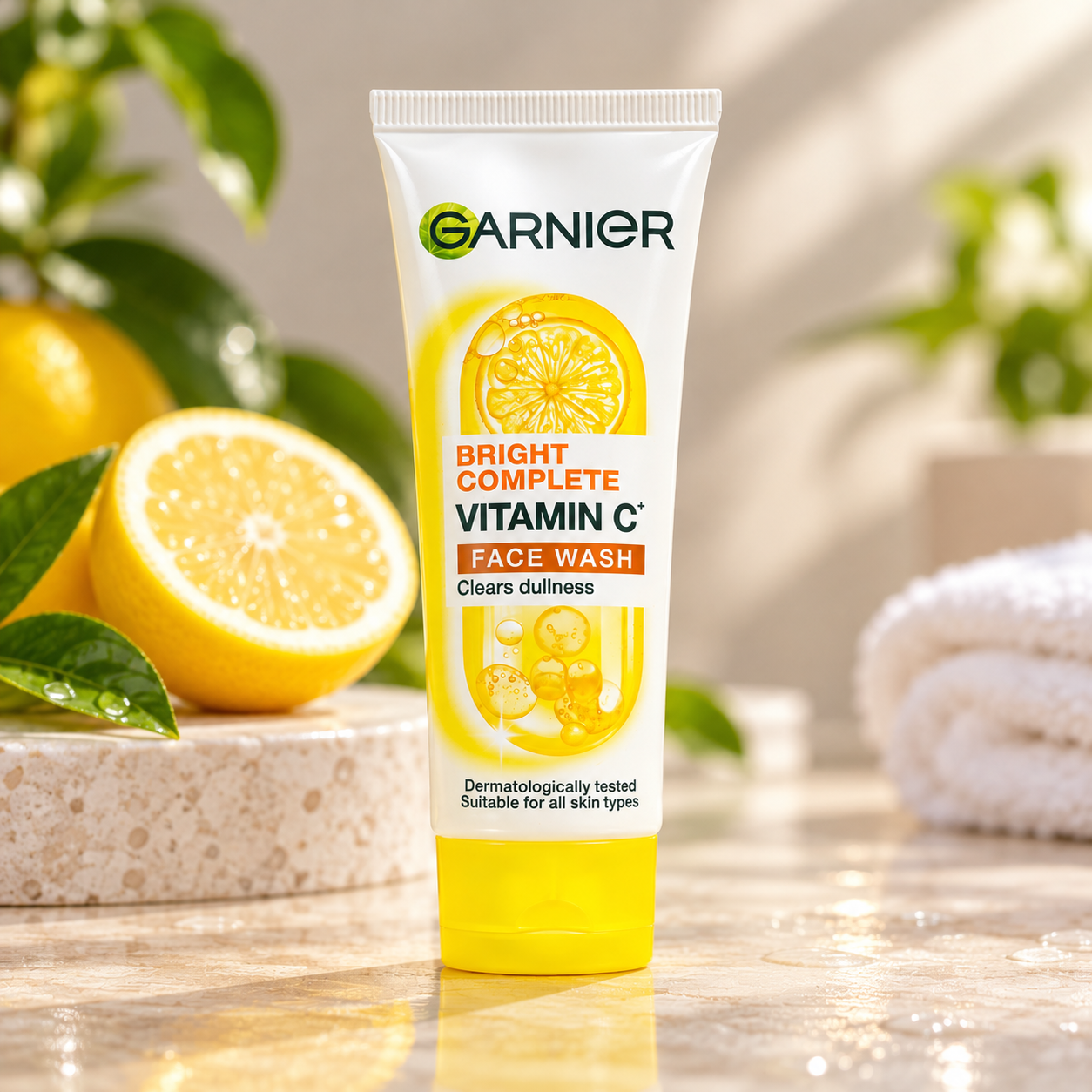 Garnier Bright Complete Vitamin C Face Wash for Brightness & Glow, 50g