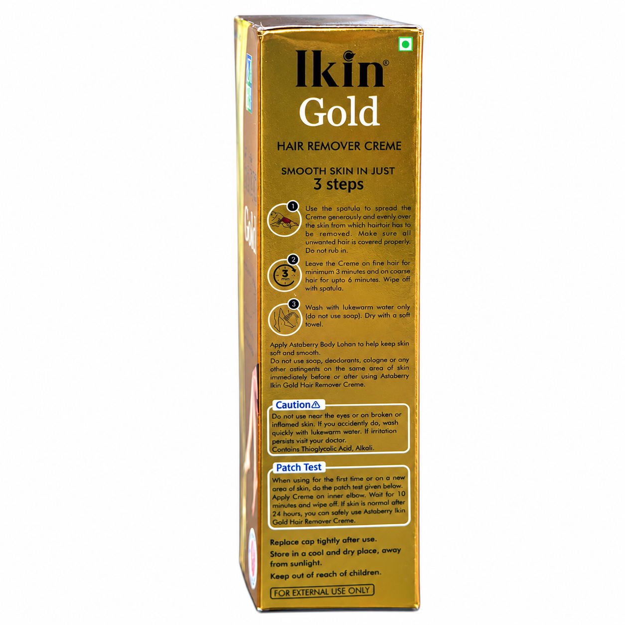 Ikin Gold Hair Remover Cream for Normal Skin – Pack of 3 (60 g Each) combo