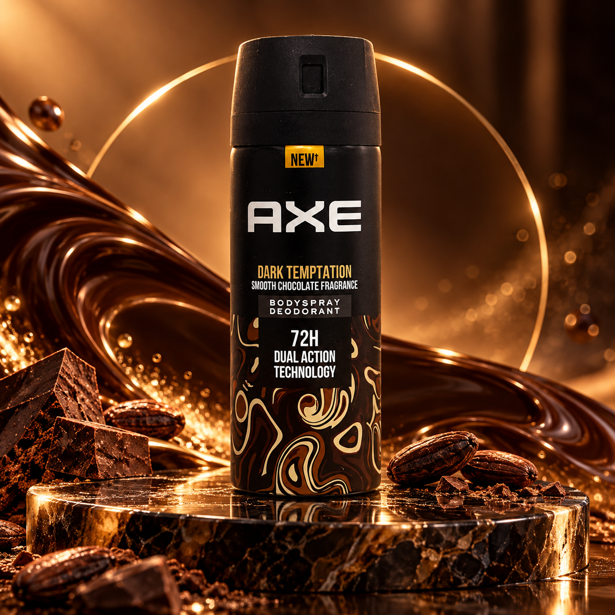 Axe Dark Temptation Long Lasting Deodorant Bodyspray for Men 150 ml