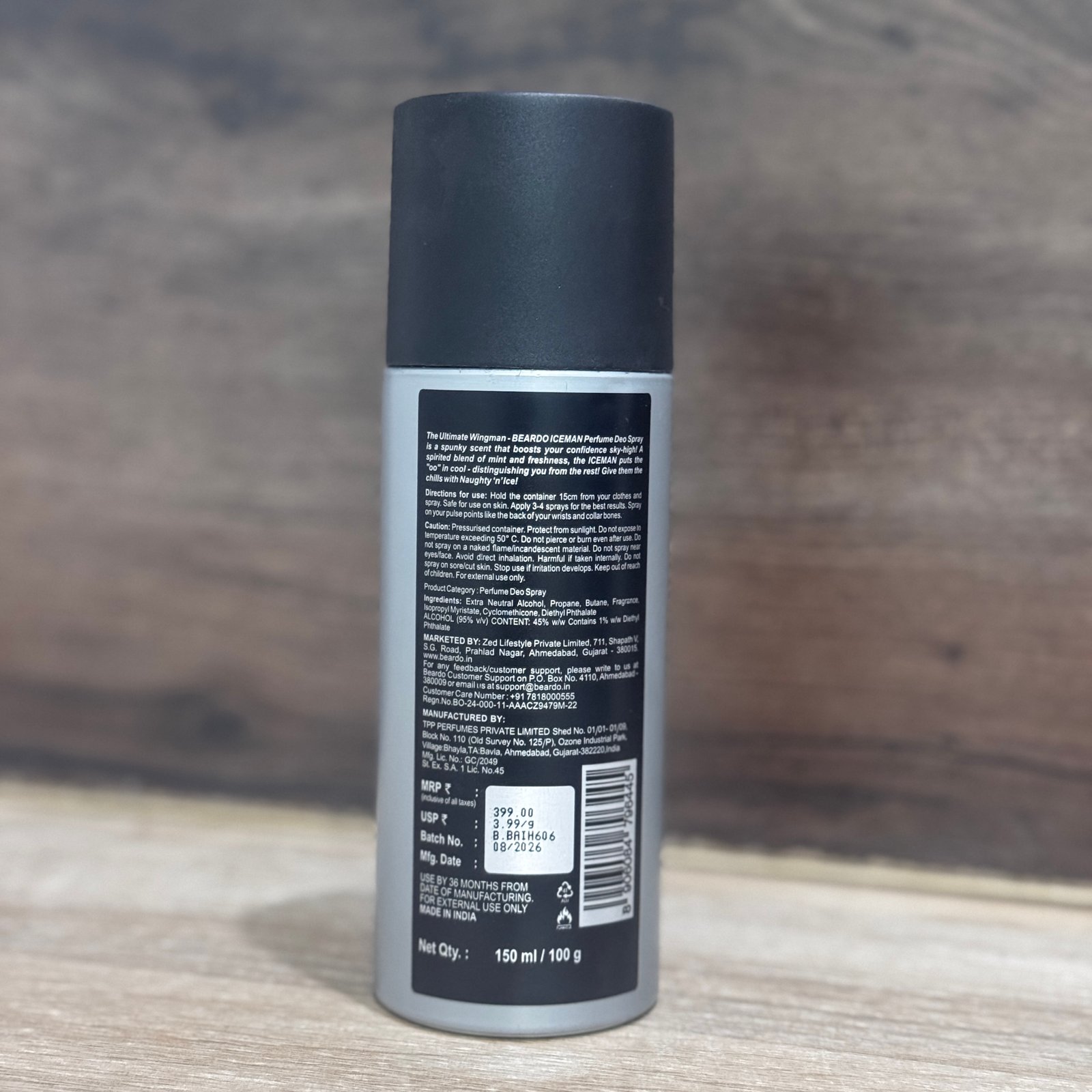 BEARDO Iceman Perfume Deodorant Body Spray Deo For Men Body Spray  -  For Men (150 ml)