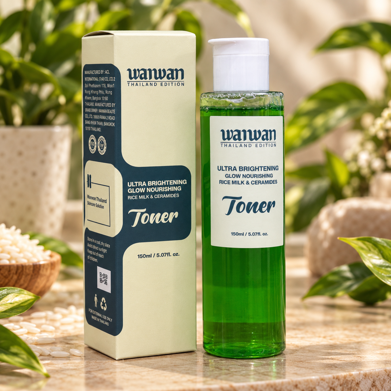 WANWAN Ultra Brightening Glow Nourishing Rice Milk & Ceramides Toner